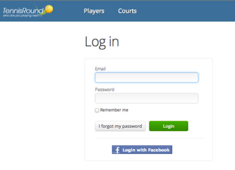 login tennis round